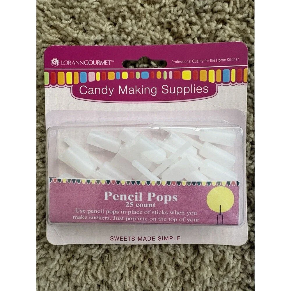 LOT 15 LorAnn Gourmet Plastic Lollipop Molds Ideal For Hard Candy & Chocolates